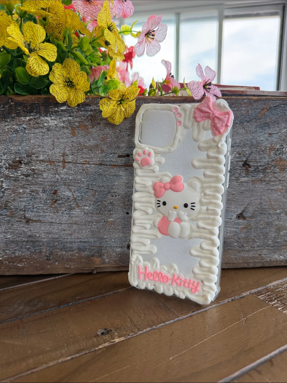 Hello Kitty Pink & White 3D Decorative Phone Case